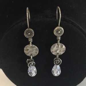 Silpada Sterling Silver Drop Earrings W1757 (used)